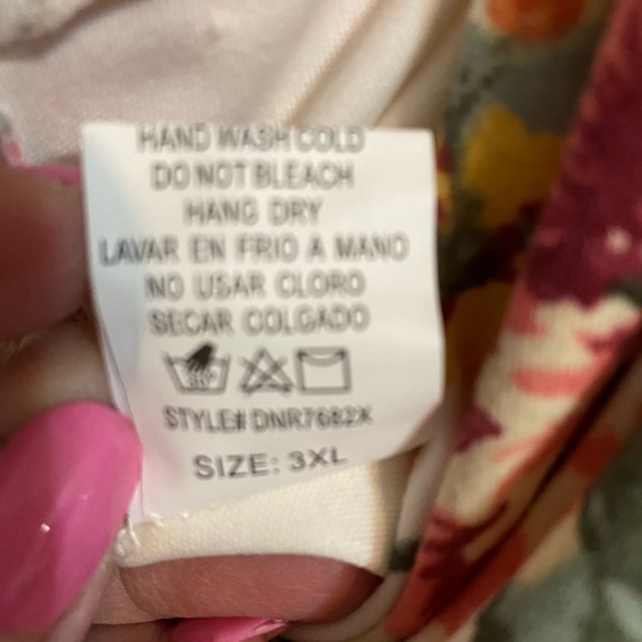 Just Peachy Faux Wrap Floral Dress - Picture 6 of 8